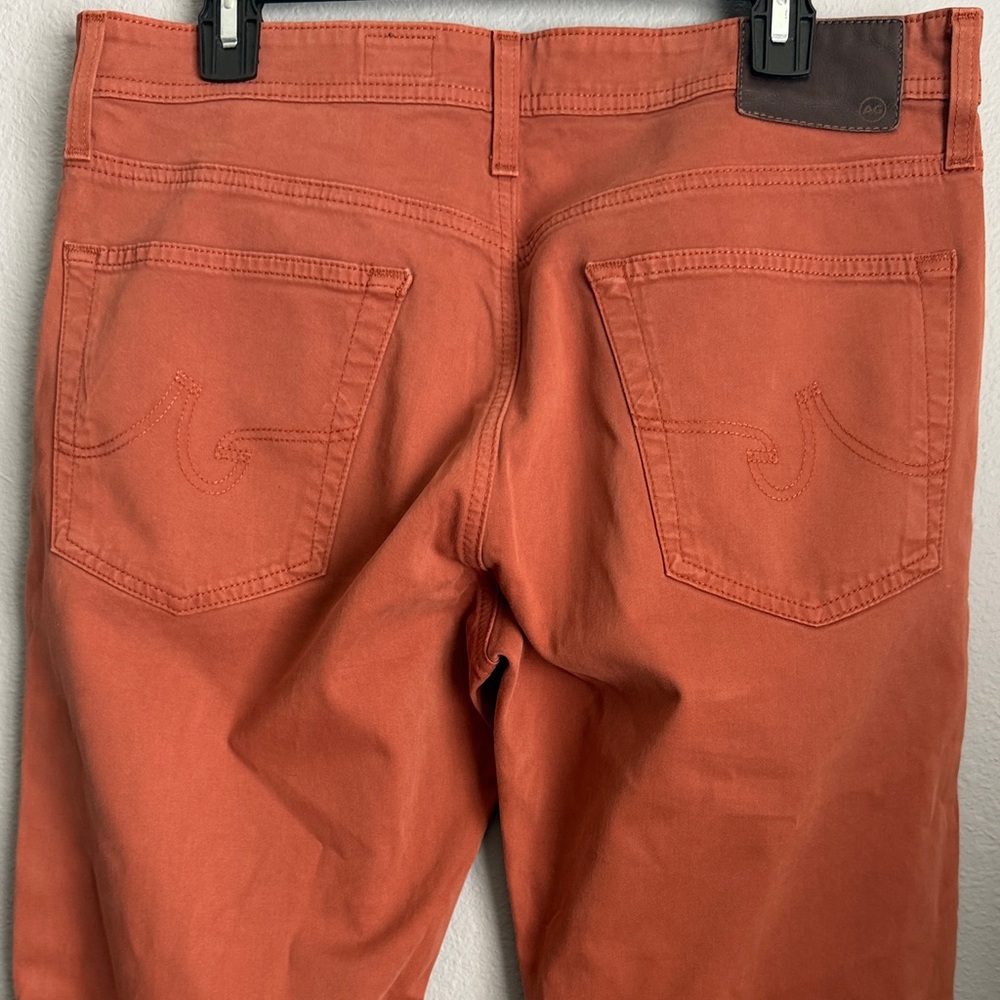AG Adriano Goldschmied Men's The Graduate Tailored Leg Burnt Orange Pants 33X34 - Picture 9 of 13
